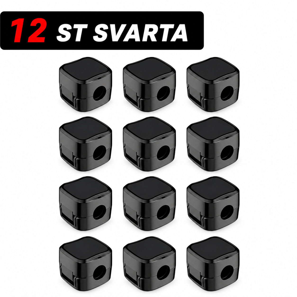 Självhäftande kabelklämmor