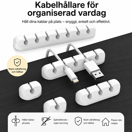 Silikon kabelhållare
