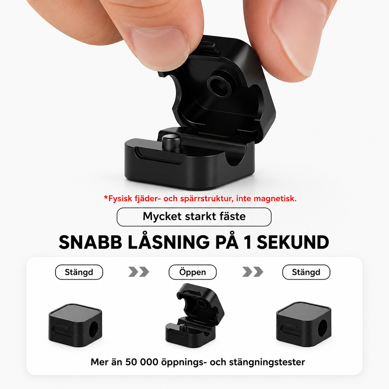 Självhäftande kabelklämmor
